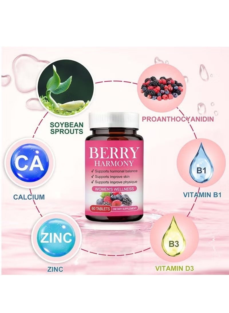 بيري هارموني ​ اقراص Berry Harmony لتوازن صحة المرأة | لدعم التوازن الهرموني والصحة العامة | 60 قرص - Image 5