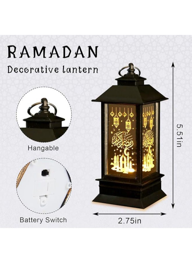 2 Pieces Ramadan Lanterns Decoration 5.2" Height - Image 2