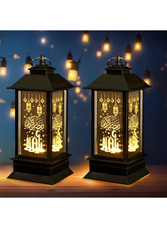 2 Pieces Ramadan Lanterns Decoration 5.2" Height - Image 1
