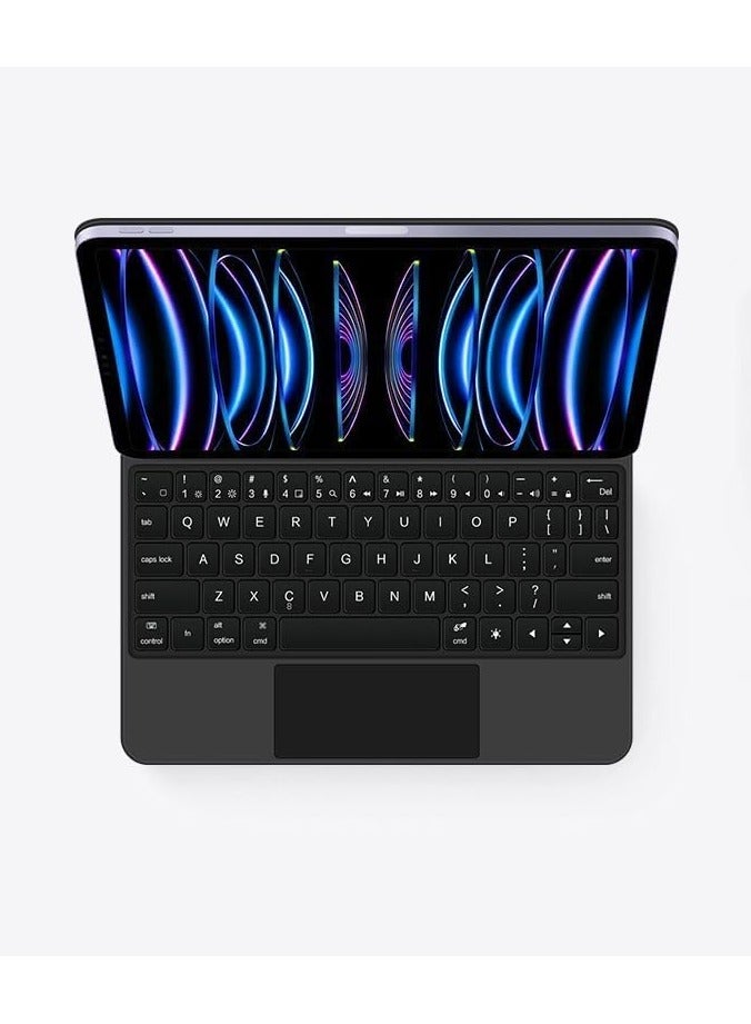 المغناطيسي العائمة اللاسلكية لوحة المفاتيح حالة متوافق مع باد الهواء 6 الجيل 10.9 بوصة ، قابلة للشحن بلوتوث لوحة المفاتيح مع اللمس المتعدد تراكباد لباد الهواء 6 - Image 3