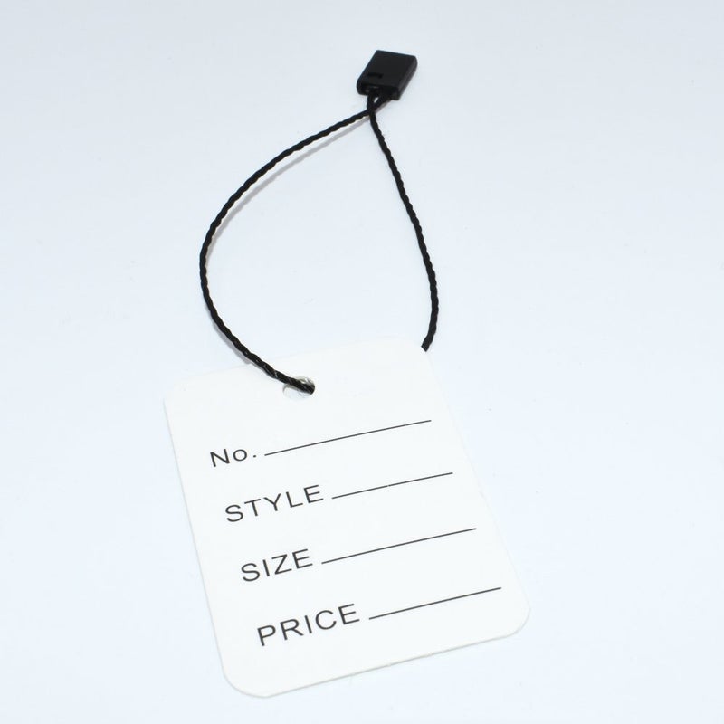 ريناشد 1000Pcs Black Hang Tag String Snap Lock Pin Loop Fastener Hook Ties for Clothes Gift Bags Price Tags Shoes - Image 3