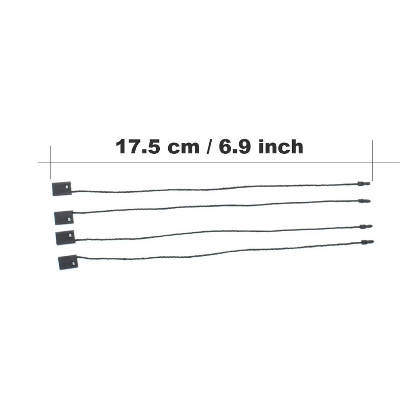 ريناشد 1000Pcs Black Hang Tag String Snap Lock Pin Loop Fastener Hook Ties for Clothes Gift Bags Price Tags Shoes - Image 2
