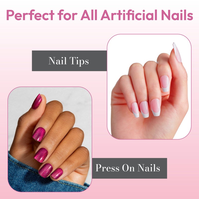 Goldfinger Professional Nail Glue - Super Strong, Fast-Drying, Long-Lasting, Easy Application, Perfect for Acrylic & Press-On Nails, Quick Repair, Pack of 5 - Image 4