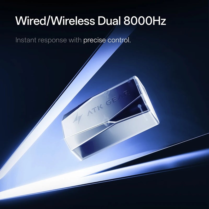 اي تي كي ماوس ATK Blazing Sky F1 V3 Wireless Gaming Mouse, PAW3955 Sensor, Dual-Mode, 8K Polling Rate, 37g Lightweight, FPS - Image 5