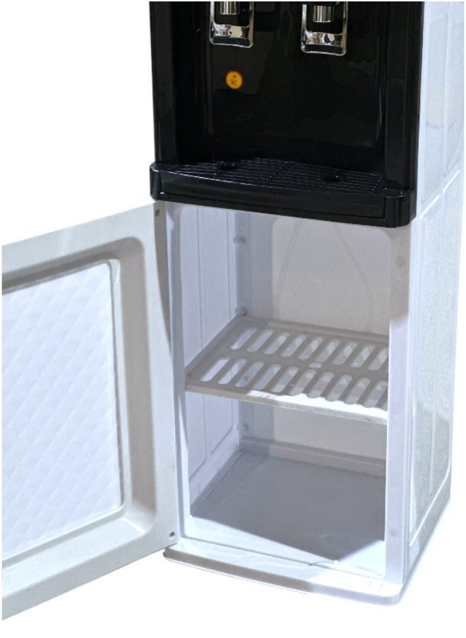 WDA Floor Standing Top Loaded Water Dispenser Fast Cooling with Hot and Cold Stainless Steel Tank with Storage Box - WDA-SJYTD-66A