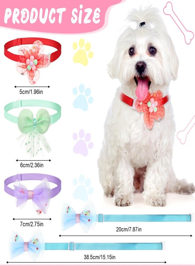 Saintrygo 22 Pack Dog Bow Tie Collar - Adjustable Bowtie, Flower Neck Tie for Medium Small Dog Cat Puppy(Stylish) - Image 2