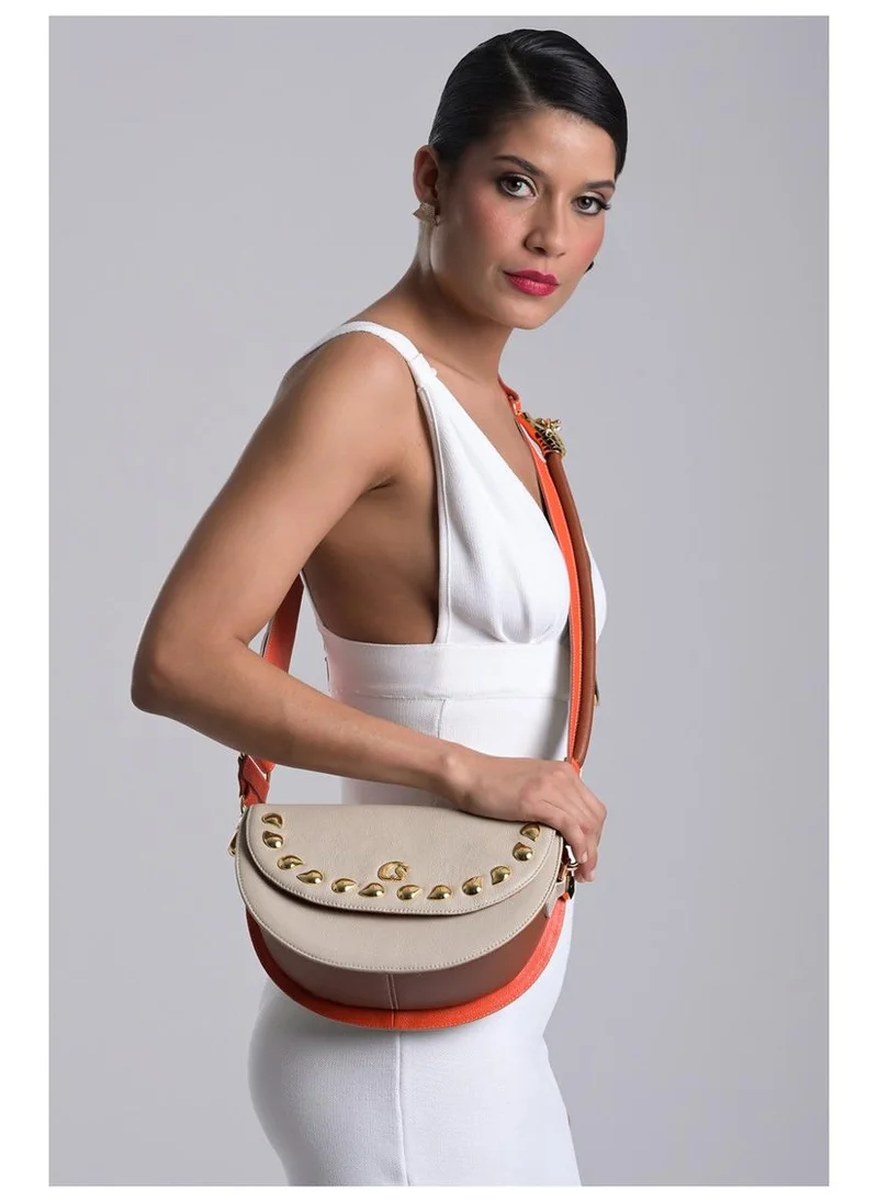 Carmen Steffens  Off-white Saddle Bag for Women | Best Price UAE