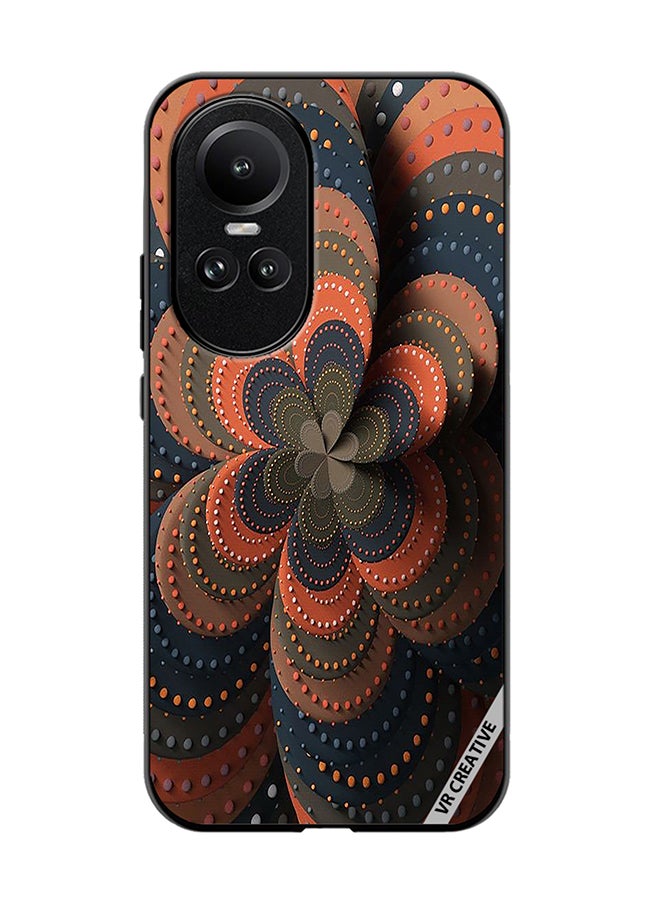 VR CREATIVE Protective Case Cover For Oppo Reno 10 Flower Design Multicolour - Image 1