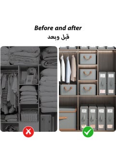 LKTOCAFT Foldable Oxford Fabric Storage Organizer Box Set - Sturdy Clear Containers for Bedding, Clothes, Blankets with Handles - Breathable, Moisture-Proof Closet Bags , 38x32x11.5cm  - Image 4