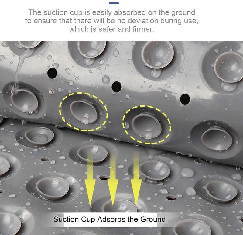 TAGPR Door mat Bathroom mats Anti Slip for Entrance Floor Foot Skid Bathtub Bath Shower Suction Cups (Design 5 | 100 X 40) - Image 5