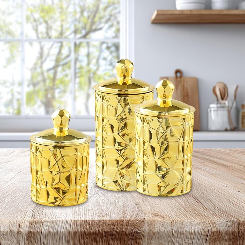 3X Food Storage Jars Multipurpose with Sealed Lids for Nuts Dried Fruit Rice - Image 5