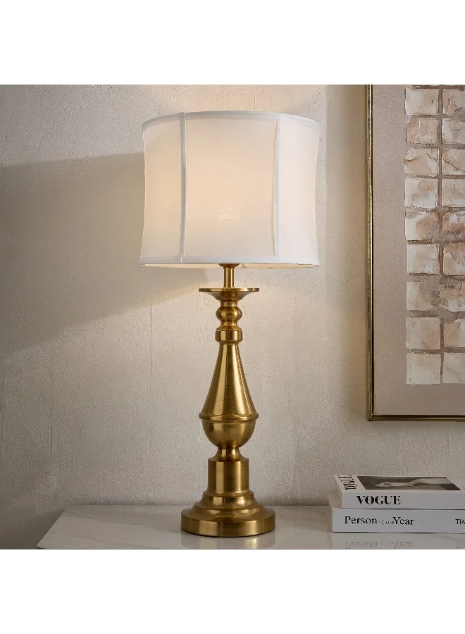 Home Box Glen Mallory Metal Table Lamp with Handmade Shade - 33x71 cm