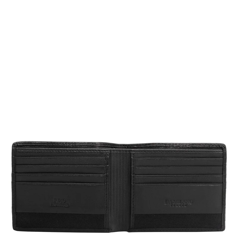 Da Milano black Black Bifold Leather Mens Wallet for Men | Best Price UAE