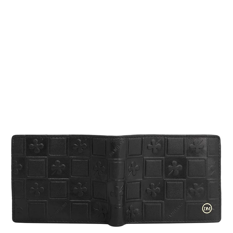 Da Milano black Black Bifold Leather Mens Wallet for Men | Best Price UAE