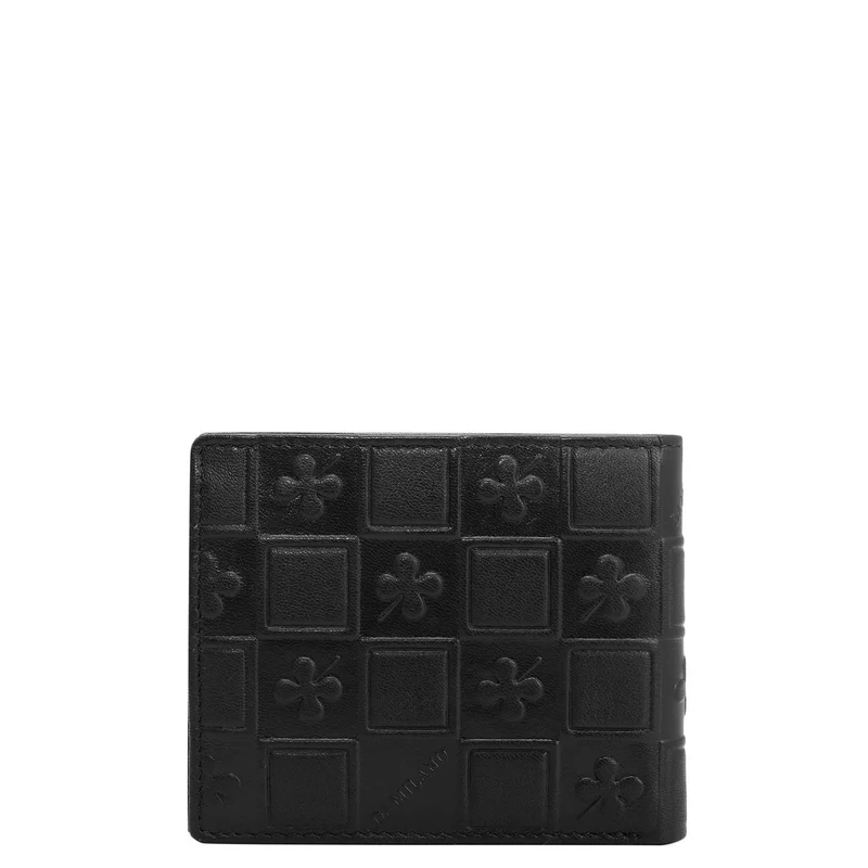 Da Milano black Black Bifold Leather Mens Wallet for Men | Best Price UAE
