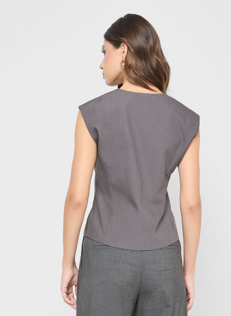 ELLA Sleeveless Vest Top - Image 2