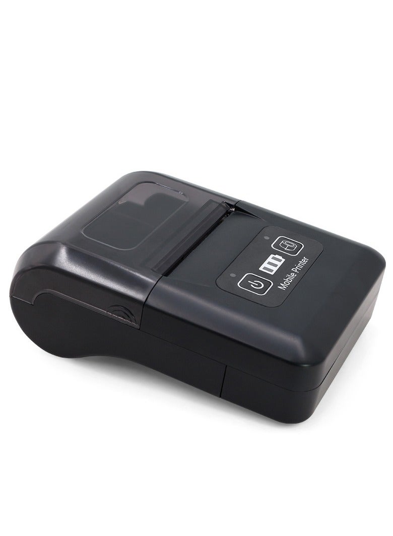 طابعة إيصالات حرارية محمولة بلوتوث وUSB بحجم 58 مم + فواتير POS لنظام التشغيل iOS و Android و Windows متوافقة مع مجموعة أوامر ESC / POS / Star Print مع بطارية قابلة لإعادة الشحن. - Image 4