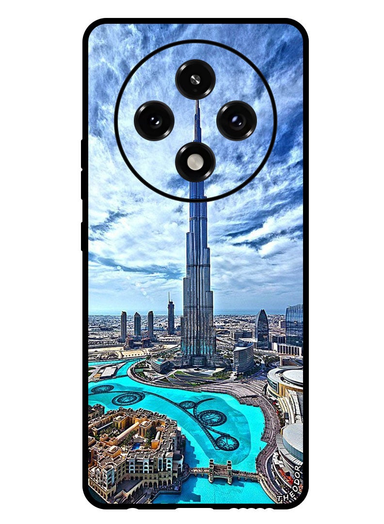 Theodor Protective Case Anti Scratch Shock Proof Bumper Cover For Oppo A3 Pro Burj Khalifa in Day - Image 1