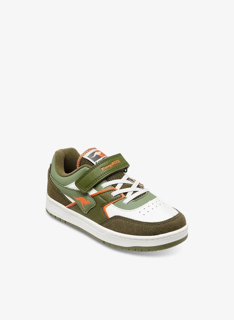kangaROOS  Logo Detail Sneakers with Hook and Loop Closure for Men | Best Price UAE