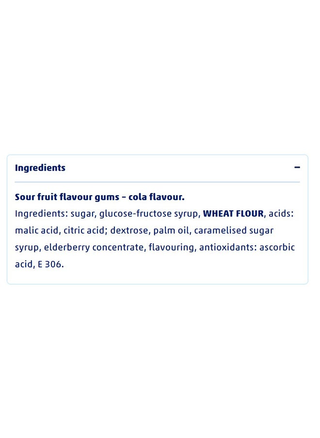 Hitschies - Sour Spiderlegs Vegan Cola Fruit Gum 125g - Image 1