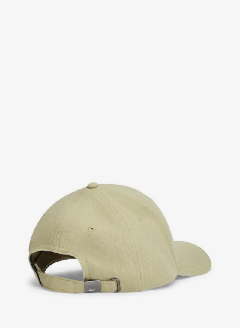 Tommy Hilfiger Succulent Green Logo Patch Canvas Baseball Cap  | Best Price UAE