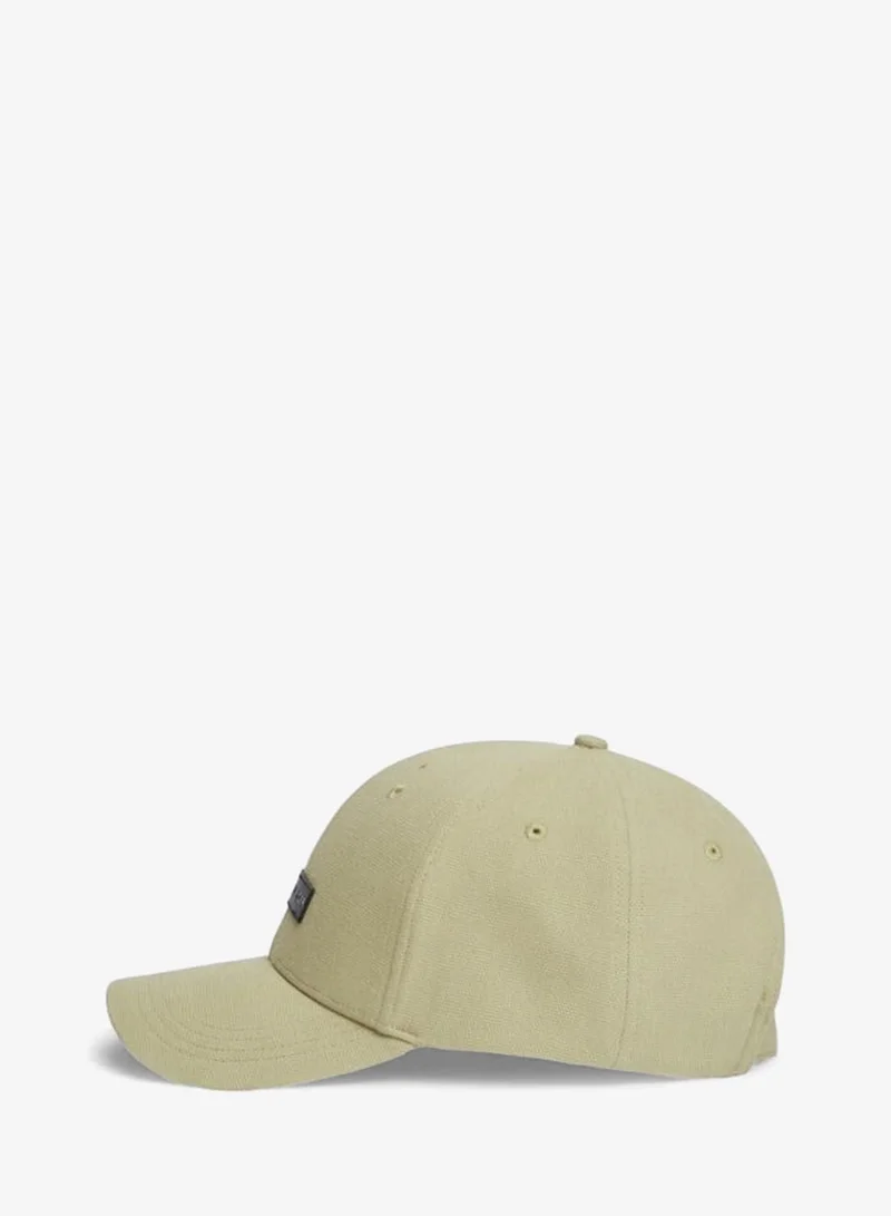 Tommy Hilfiger Succulent Green Logo Patch Canvas Baseball Cap  | Best Price UAE
