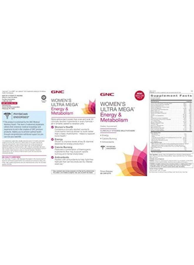 GNC Women'S Ultra Mega Energy & Metabolism - Image 4