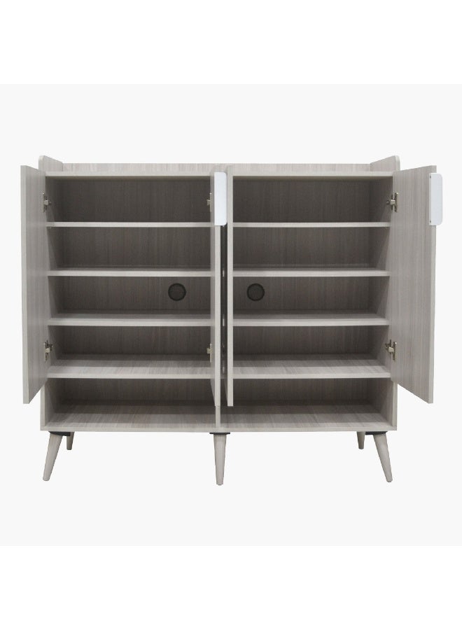 Home Box Elmwood 24-Pair Shoe Cabinet with 4 Doors 34 x 110 x 119 cm - Image 5