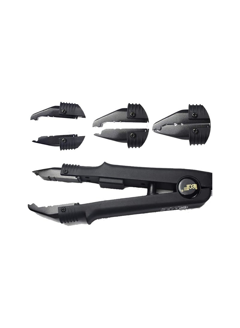 علاجات مكواة إطالة الشعر من لوف لمعدات الصالون الاحترافية Style02 أسود - Image 3