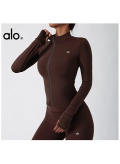 alo ALO Yoga Sport Jacket for Running, Fitness, Training, Long Sleeve, Fast-Drying, Suitable for Autumn/Winter, Tight-Fitting, Workout, Long Sleeve Training Top  - Image 1