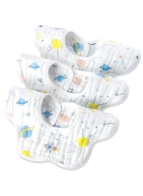 Children's saliva towel 360-degree rotating newborn bib