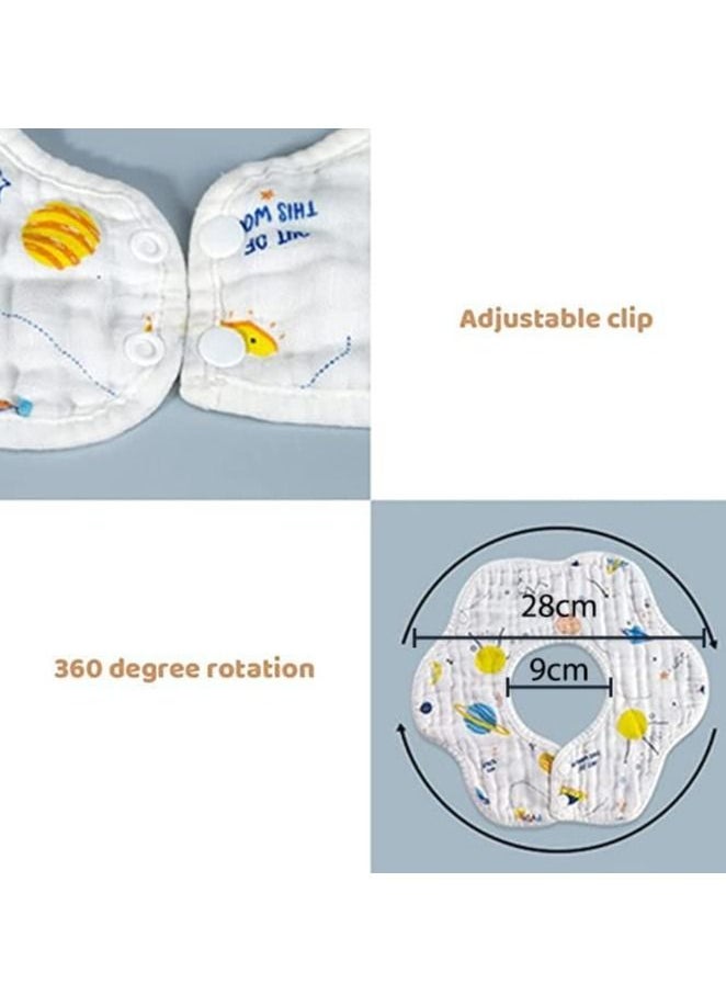 Children's saliva towel 360-degree rotating newborn bib