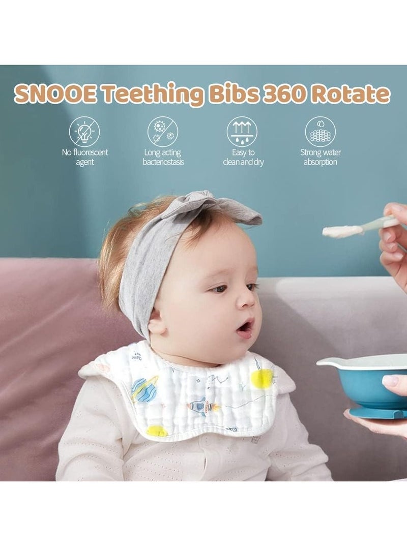 Children's saliva towel 360-degree rotating newborn bib