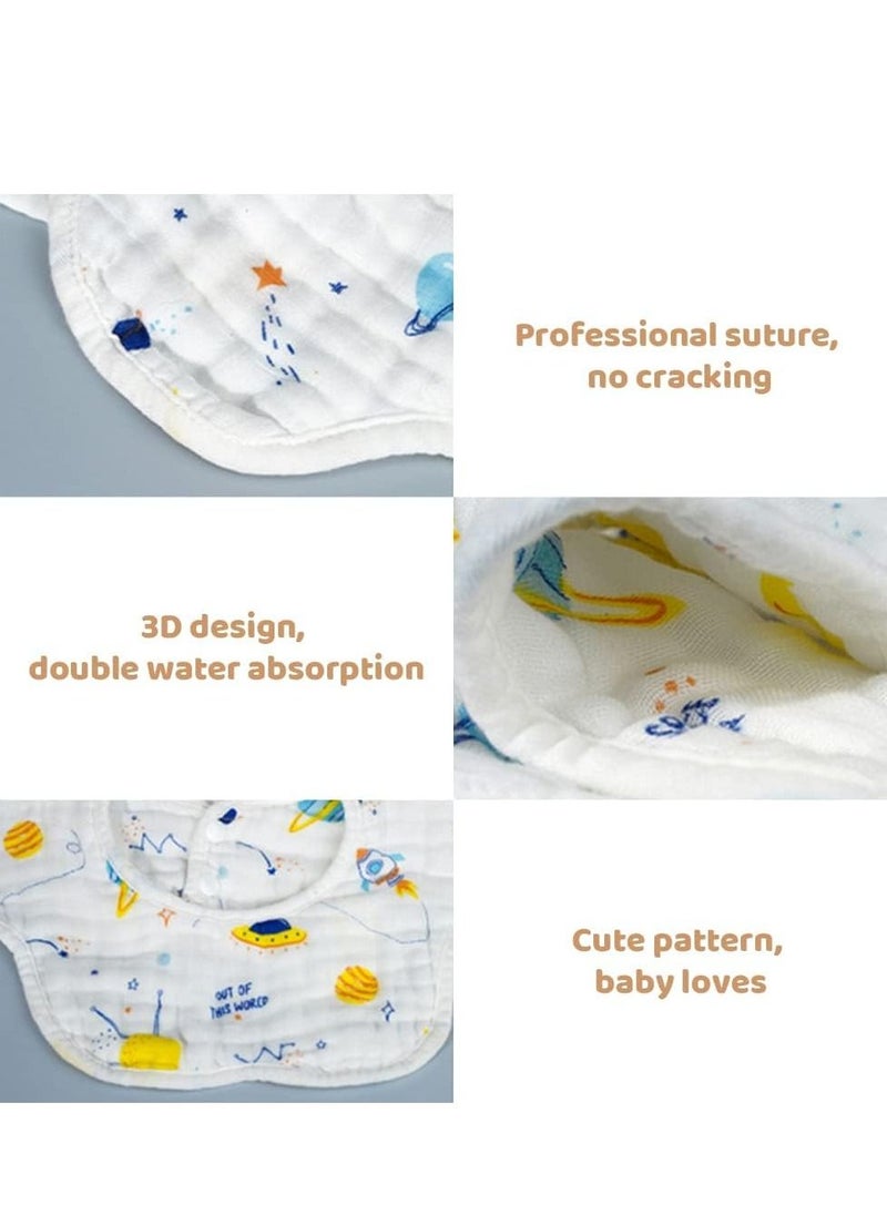 Children's saliva towel 360-degree rotating newborn bib