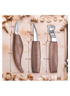 Y&D 7-in-1 Wood Carving Kit, Tools Set with Hook Knife Whittling Chip Woodworking Gloves Sharpener Tool Package for Beginners  - Image 5