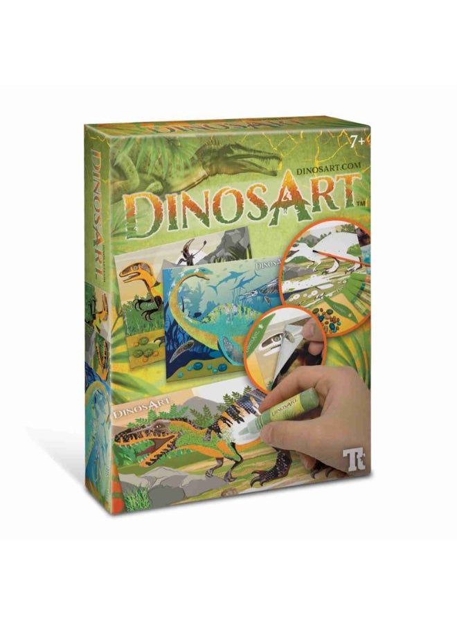 Hape - Dinosart Sand & Foil Art - Image 1