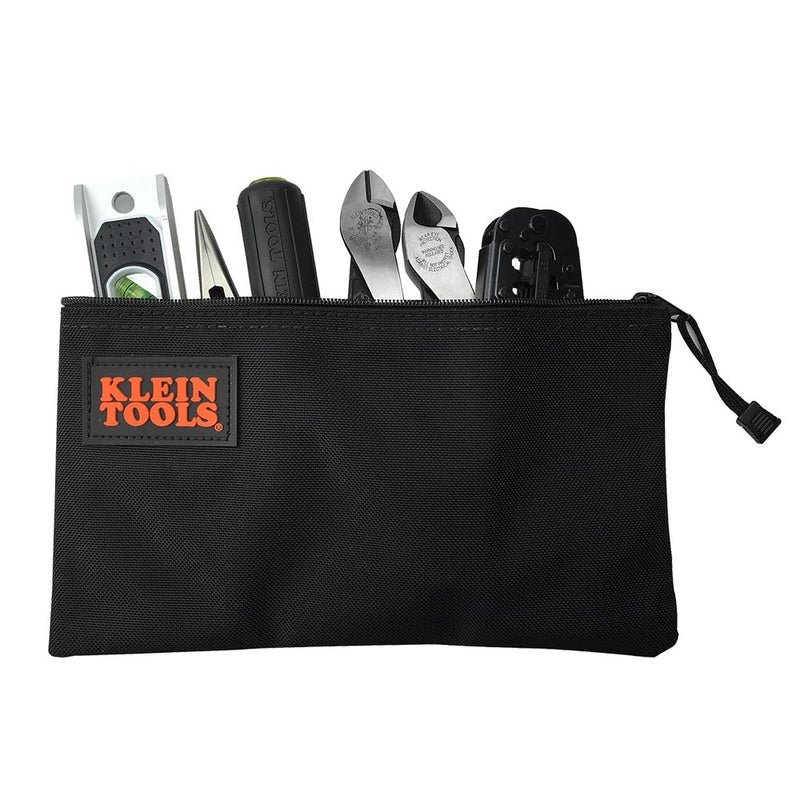 Klein Tools Klein Tools 5139B Zipper Bag, Cordura Nylon Tool Pouch with Heavy-Duty Nylon Zipper Close, 12-1/2-Inch, Black  - Image 5