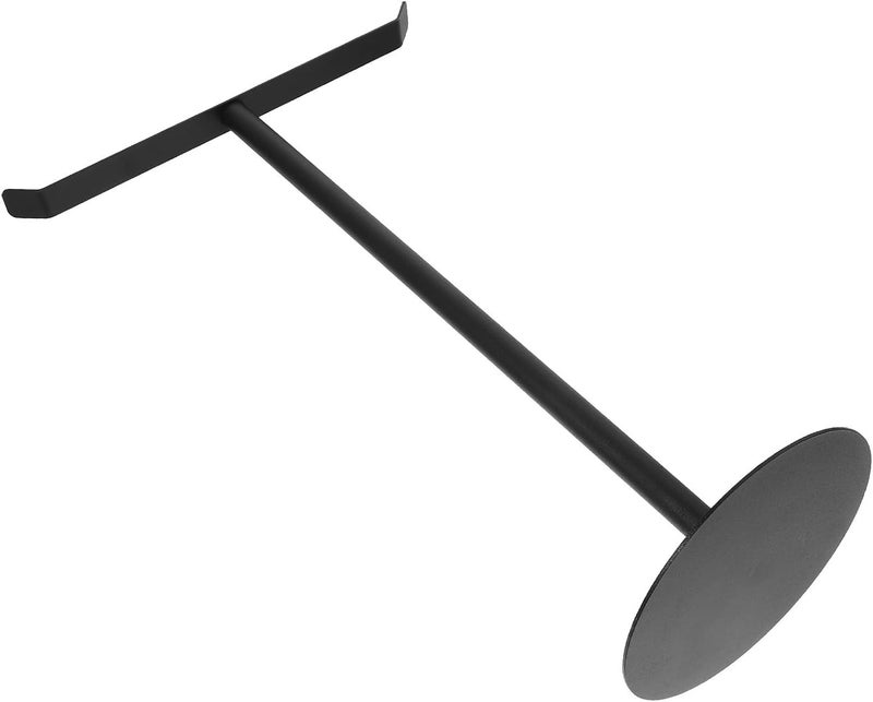Standing T-Shaped Hand Towel Holder Vertical Countertop Towel Rack Iron Bathroom Kitchen Black - Image 1