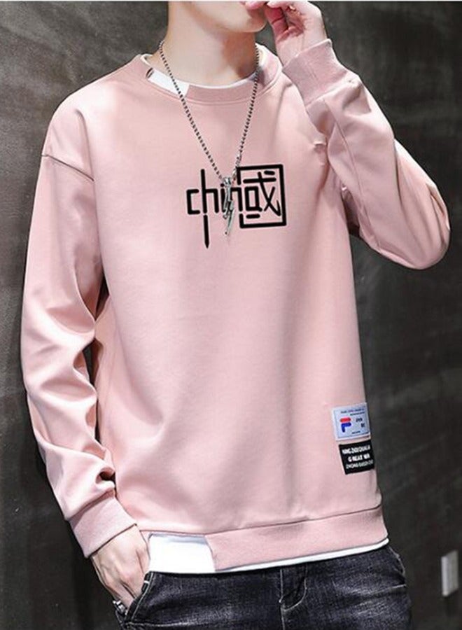 NIBEMINENT Men's Fashion Loose Long-sleeved Sweater Bottoming Shirt New Spring And Autumn Clothes - Image 1