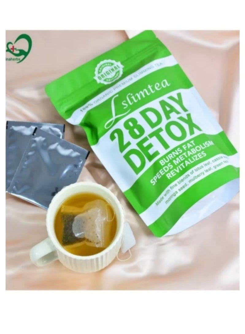 شاي ذكي شاي عضوي لتخفيف الوزن لمدة 28 يومًا: يعزز هضم الدهون وامتصاصها، ويساعد على حركة الأمعاء، ويدعم صحة المعدة، ويساعد على الهضم، ويقلل من تراكم الدهون في البطن - Image 4