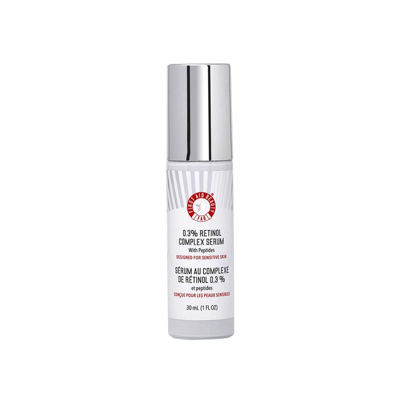 First Aid Beauty - 0.3% Retinol Complex Serum with Peptides, Designed for Sensitive Skin, Helps Visibly Improve Lines and Wrinkles with Less Irritation than Traditional Retinol, Non-Comedogenic, 1 oz - Image 1