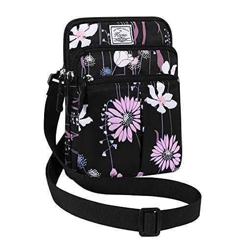 KAMO Multifunction Phone Waist Bag - One Shoulder Diagonal Cross Smart Case - Triple Zip Hipster Crossbody Purse for Women & Men - Outdoor - Image 1