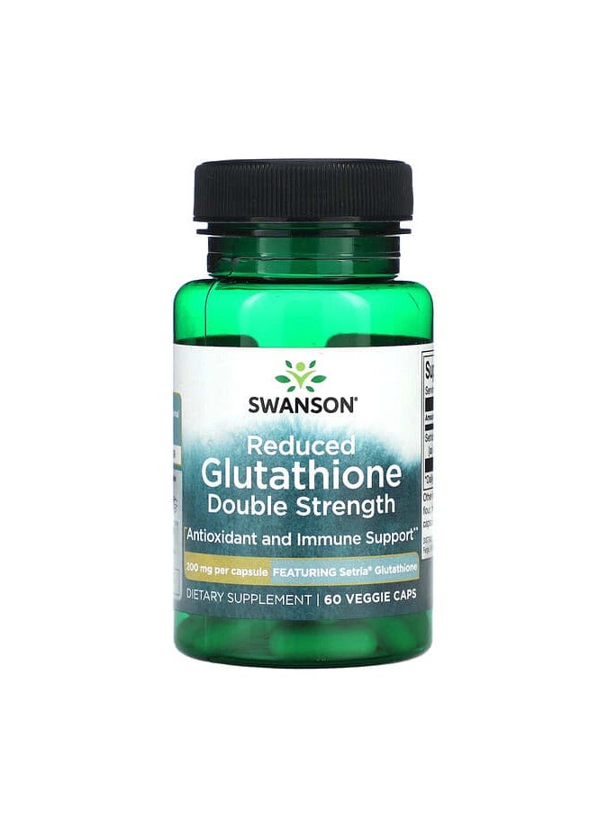 Reduced Glutathione Double Strength, 60 Veggie Caps