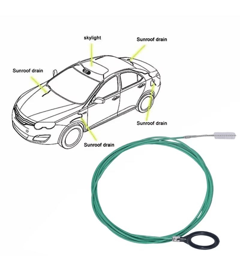 3Pcs 3M Car Drain Unclogger Brush Hose Cleaning Tool Sewer Unclogging Accessories - Image 5