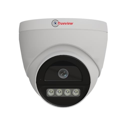 Trueview 2MP Dual Light HD Dome Wired CCTV Camera with Built-in Mic | Works with DVR (TVI/AHD/CVI/CVBS) | All Time Color Vision, 3.6mm Lens, 20M IR, 15M White LED | H.265 Compression - Image 1