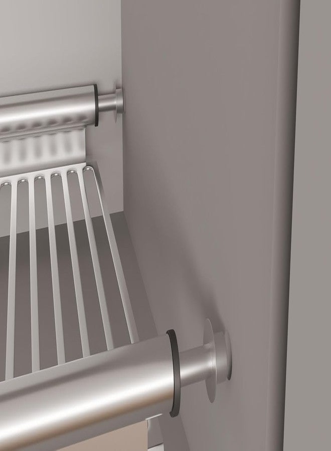 HYDERON Stainless Steel Dish Plate Rack Drainer Set – 3-Piece Kitchen Cabinet Organizer for Efficient Drying and Storage 90CM (900MM) Width x 10 Inch Depth | Rust-Resistant & Durable Design - Image 3
