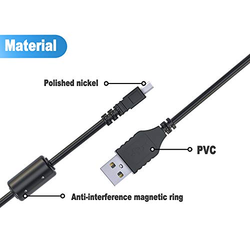 Ancable UC-E6 USB Cable, Ancable 3-Feet USB Mini-B Universal Digital Camera Data Transfer Cord Charger Cable Compatible for Nikon CoolPix, L, D, P, Series Digital Camera - Image 4