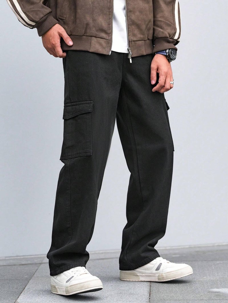 JVX Men Jeans || CargoJeans for Men || CARGOJEANS || Jeans for Man (NJJ-07) (in, Numeric, 36, Black) - Image 5