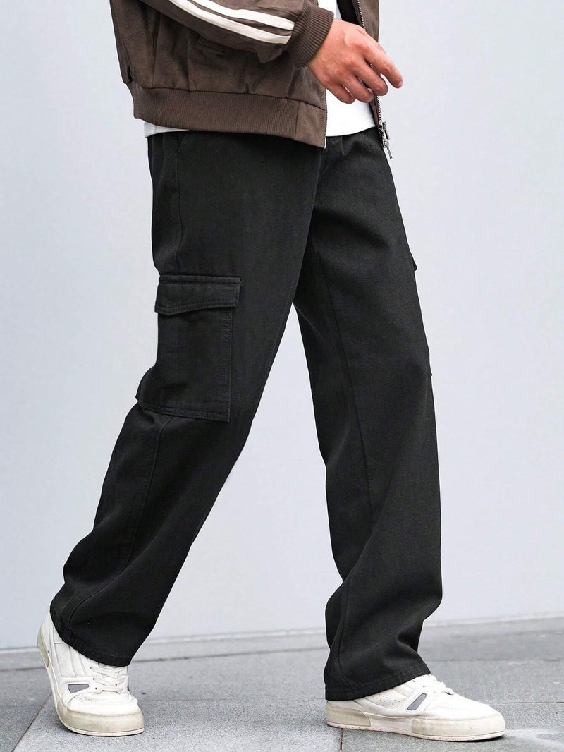 JVX Men Jeans || CargoJeans for Men || CARGOJEANS || Jeans for Man (NJJ-07) (in, Numeric, 36, Black) - Image 3