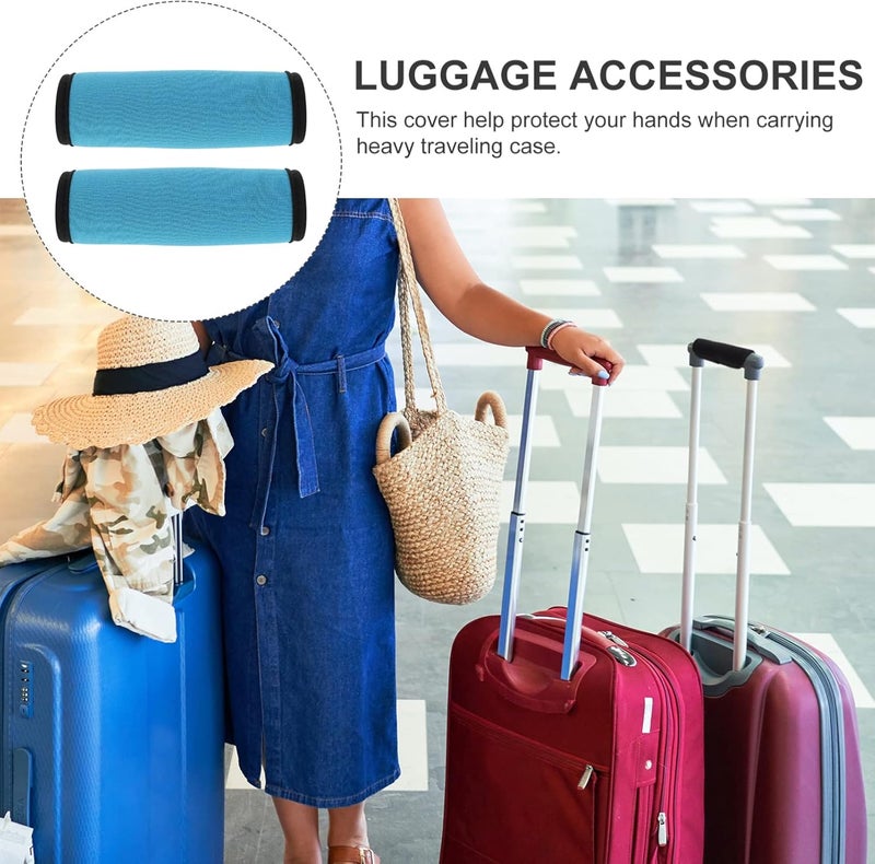 comfrt 2pcs Luggage Handle Wraps Luggage Tags Grips Identifiers Markers Covers Gripper for Suitcases Bags - Image 4